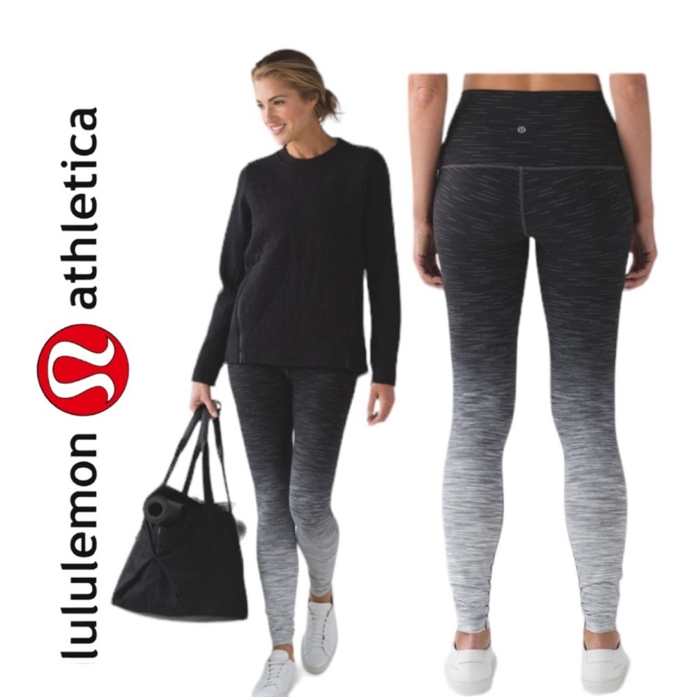 EUC Lululemon Wunder Under Hi-Rise Tight *Ombre Melange 31" Size 6